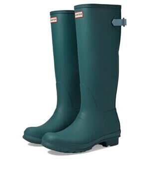 Hunter Original Tall Women's Boot Back Adjustable Teal Tempo/Shifting Blue 8 M